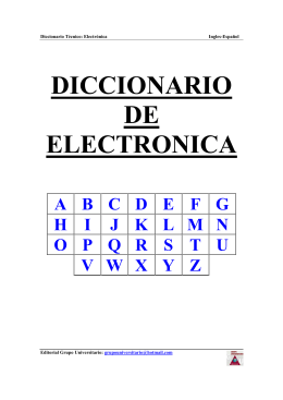 DICCIONARIO DE ELECTRONICA - AERODOCENTES