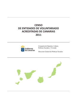 Censo Voluntariado - Gobierno de Canarias