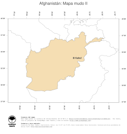 Afghanistán: Mapa mudo II