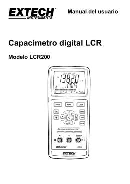 Capacímetro digital LCR