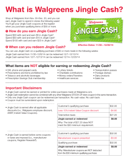 What is Walgreens Jingle Cash?
