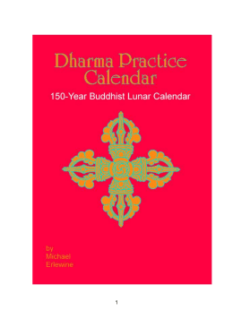Dharma Practice Calendar 150-Year Buddhist Lunar Calendar