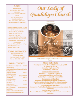 030815 - 3rd Sunday of Lent - Our Lady of Guadalupe Church