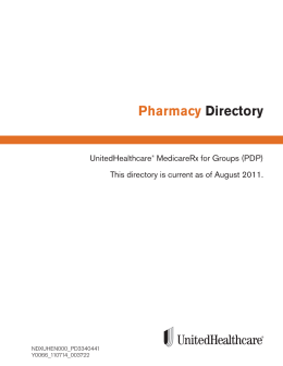 Pharmacy Directory - UnitedHealthcare MedicareRx for Groups (PDP)