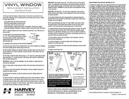 VINYL WINDOW - Harvey Building Products