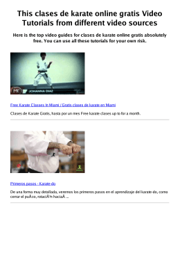 #Z clases de karate online gratis PDF video books