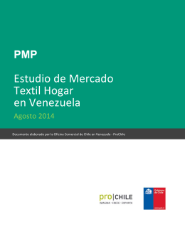 2014 Estudio de Mercado Textil Hogar – Venezuela