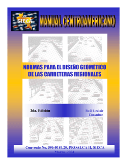 Manual Centroamericano Diseño Geometrico