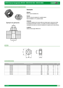 07210 Tuercas hexagonales DIN 934 / DIN EN ISO 4032