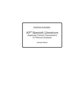 AP® Spanish Literature - AP Central