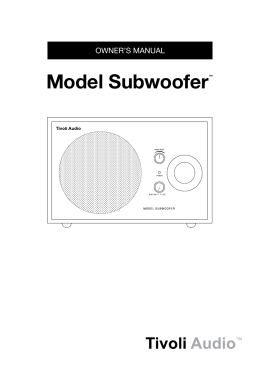 Model Subwoofer™ - Tivoli Audio UK