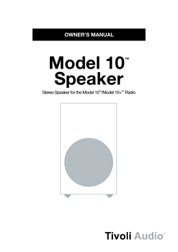 Model 10™ Speaker