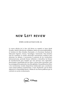 new Left review 87 - Editorial - Instituto de Altos Estudios Nacionales