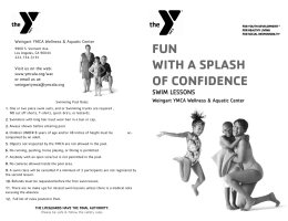 fun with a splash of confidence - YMCA of Metropolitan Los Angeles