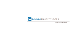 presentacion corporativa_TannerInvestments_eng