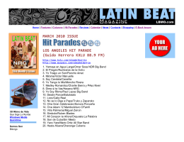 COLOMBIA HIT PARADE - Latin Beat Magazine