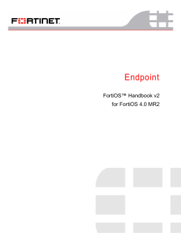 FortiOS Handbook: Endpoint