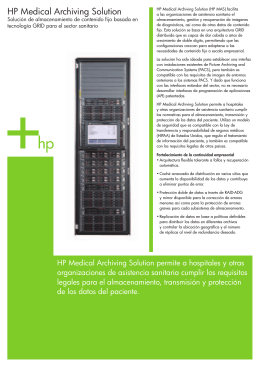 HP Medical Archiving Solution