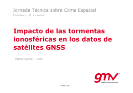 Impacto de las tormentas ionosféricas en los datos de satélites GNSS