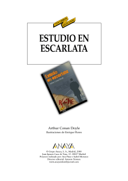 ESTUDIO EN ESCARLATA - Anaya Infantil y Juvenil