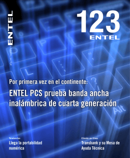 ENTEL PCS prueba banda ancha inalámbrica de cuarta generación