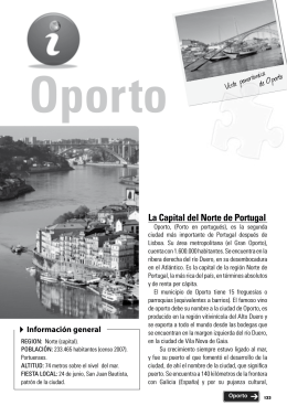 Vista panorámica de Oporto