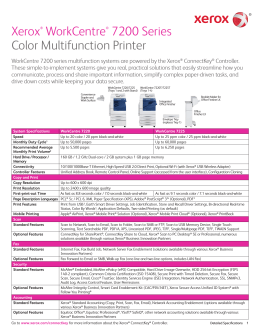 WorkCentre 7500 Series Multifunction Printer