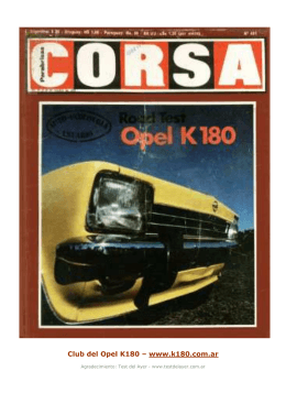 Club del Opel K180 – www.k180.com.ar
