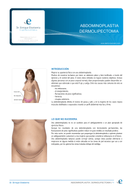 Abdominoplastia - Doctor Enrique Etxeberria, Cirugía Estética en