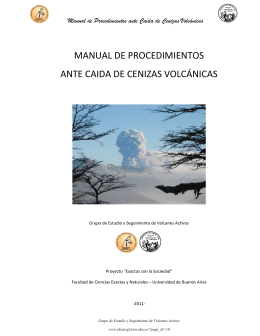 manual de procedimientos ante caida de cenizas volcánicas