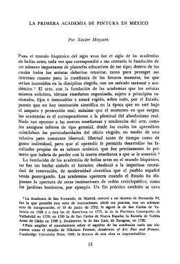 AnalesIIE34, UNAM, 1965. La primera academia de pintura en México