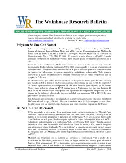 WR Bulletin Vol 6 Issue #22 28-Jun-05 (Spanish)