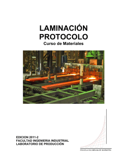 LAMINACIÓN PROTOCOLO - Escuela Colombiana de Ingeniería