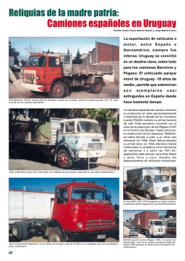 Camiones españoles en Uruguay