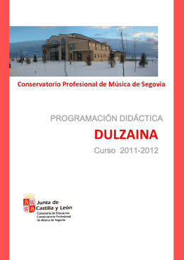 DULZAINA - Conservatorio Profesional de Música de Segovia