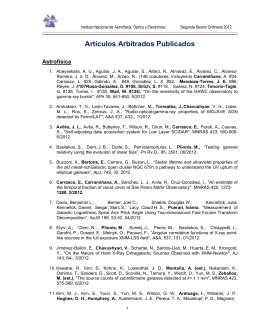 Artículos Arbitrados Publicados