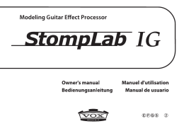 StompLab IG Owner`s manual
