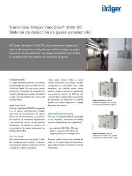 Información de producto: Dräger VarioGard 3000 EC Transmitter
