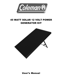 45 watt solar 12 volt power generator kit