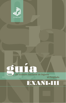 Guía EXANI-III 7a. ed. - Universidad Autónoma de Nuevo León