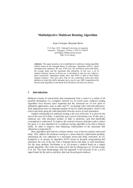 Multiobjective Multicast Routing Algorithm
