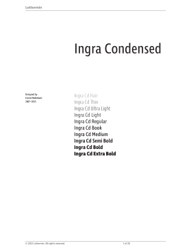 Ingra Condensed