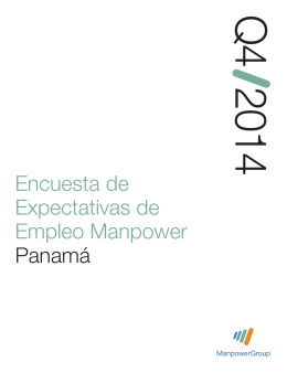 Encuesta de Expectativas de Empleo Manpower Panamá