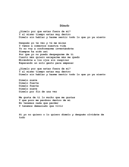 Enrique Iglesias - Dimelo Lyrics