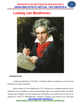 Ludwig van Beethoven - Gran Fratervidad Tao Gnóstica Espiritual