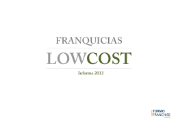 Informe sobre Franquicias Low-Cost