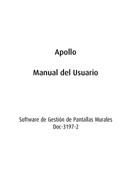 Apollo user`s manual