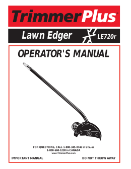 Lawn Edger OPERATOR`S MANUAL