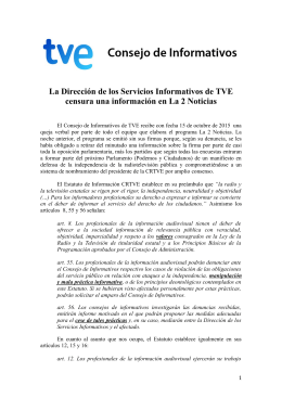 La Dirección de los Servicios Informativos de TVE