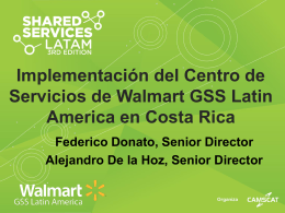 Implementación del Centro de Servcios de Walmart GSS